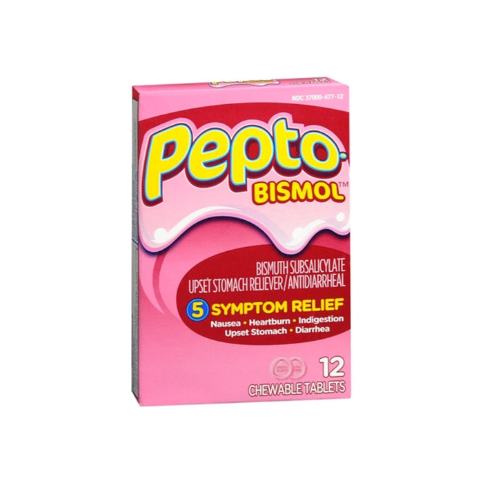 Pepto-Bismol Tablets Original 12 Each