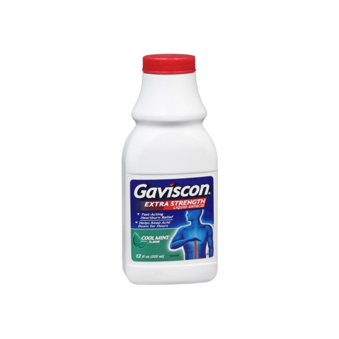 Gaviscon Liquid Extra Strength Cool Mint Flavor 12 oz