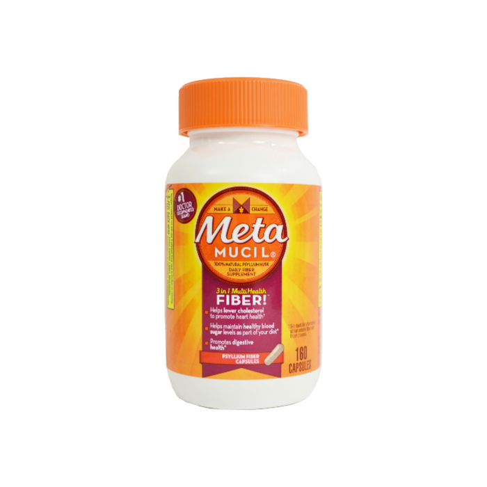 Metamucil Fiber Heart & Digestive Health Capsules 160 ea