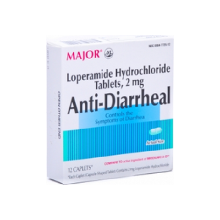 MAJOR Anti-Diarrheal Caplets 12 Caplets