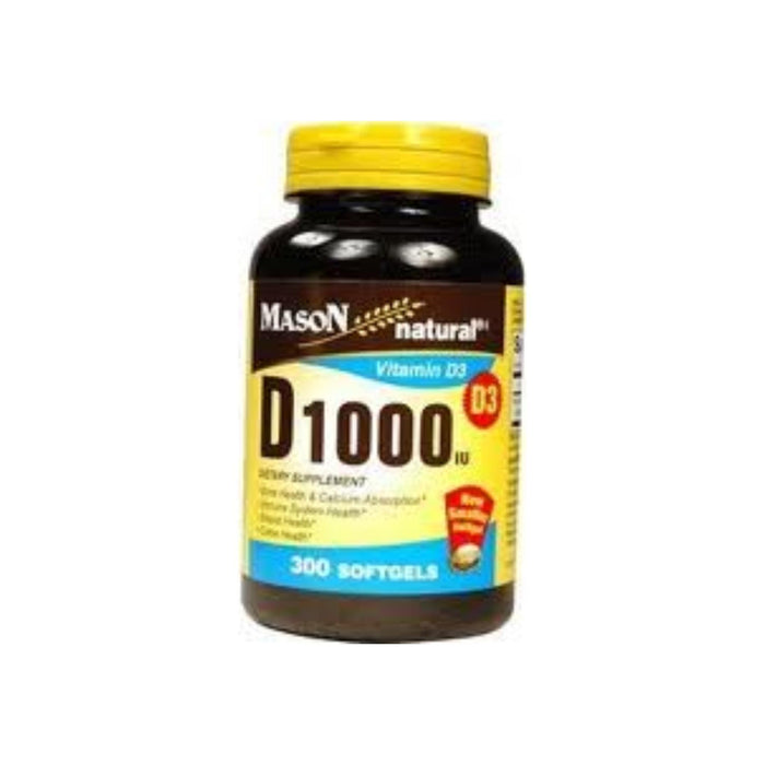 Mason Natural D 1000 IU Softgels 300 Soft Gels