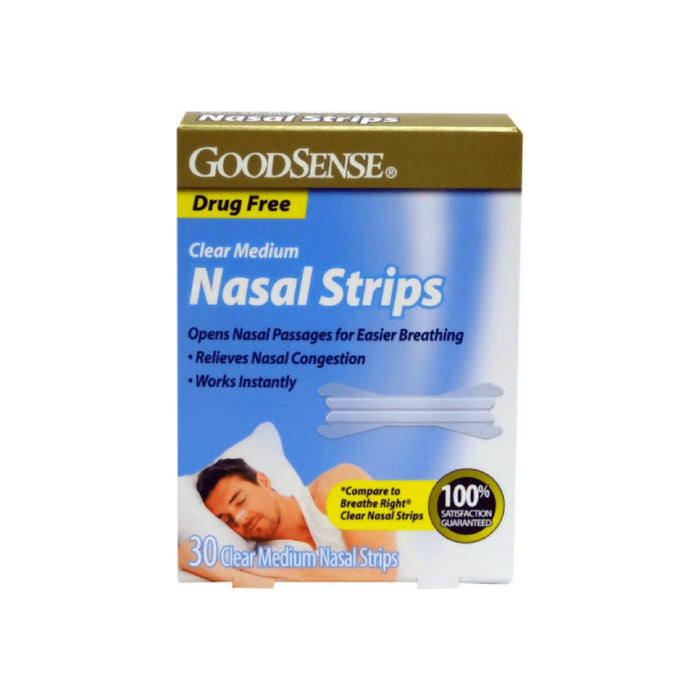 Good Sense Nasal Strips Clear, Medium 30 ea