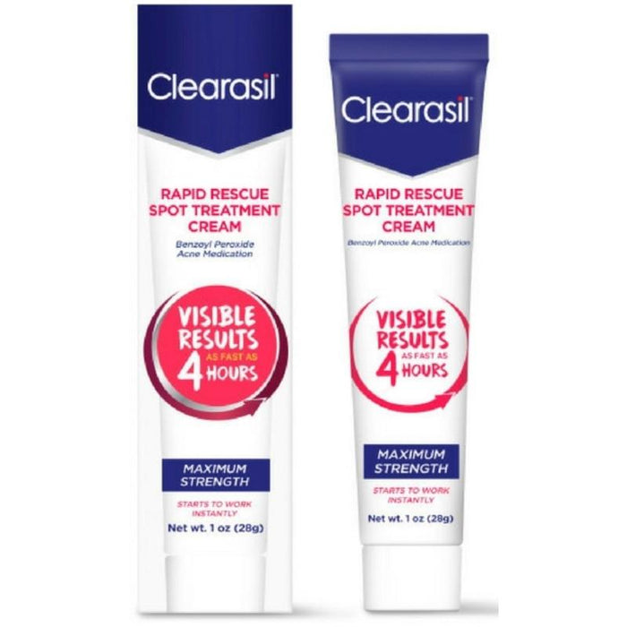 Clearasil Rapid Rescue Acne Spot Treatment Cream, 1 oz