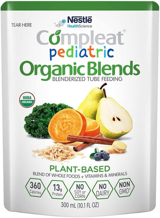 Compleat Pediatric Organic Blends Plant Based, 10.1 fl oz Pouch, 24 Count