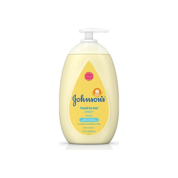 JOHNSON'S Head To Toe Moisturizing Baby Body Lotion, Hypoallergenic & Paraben Free 27.1 oz