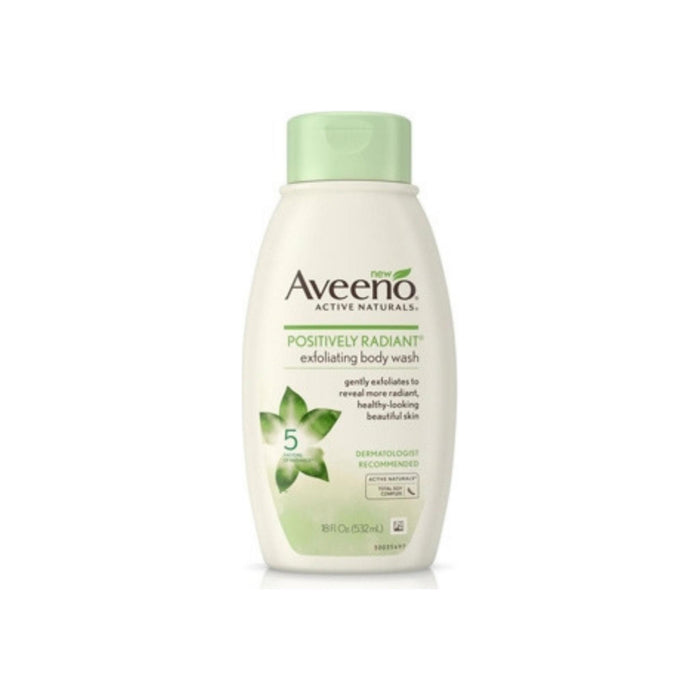 AVEENO Posittively Radiant Exfoliating Body Wash 18 oz