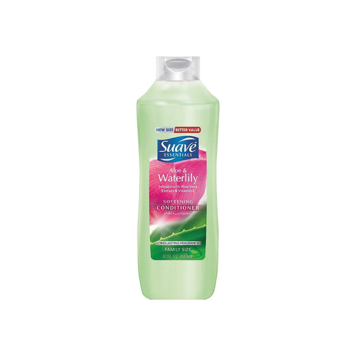 Suave Essentials Conditioner, Aloe & Waterlily, 30 oz