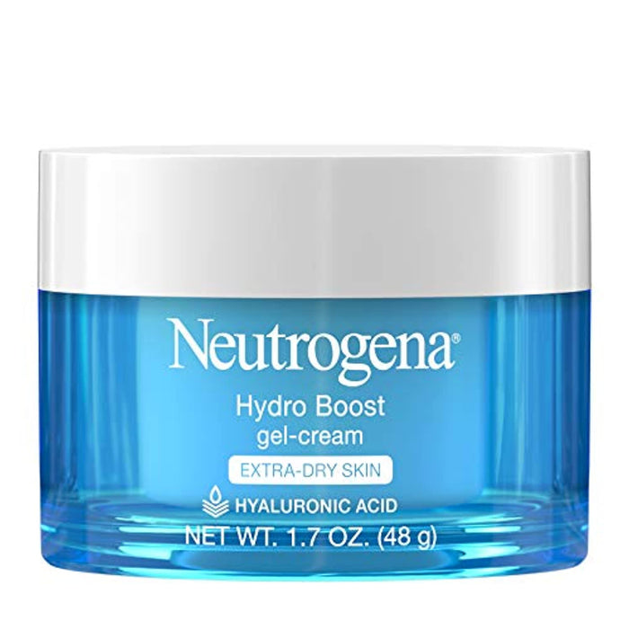 Neutrogena Hydro Boost Hyaluronic Acid Hydrating Gel-Cream Face Moisturizer to Hydrate & Smooth Extra-Dry Skin, Oil-Free, Fragrance-Free, Non-Comedogenic & Dye-Free Face Lotion, 1.7 oz