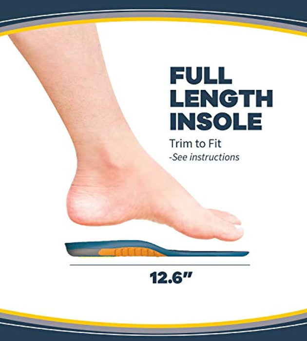 Dr. Scholl's HEAVY DUTY SUPPORT Pain Relief Orthotics // Designed for Men over 200lbs with Technology to Distribute Weight and Absorb Shock with Every Step (for Men's 8-14)