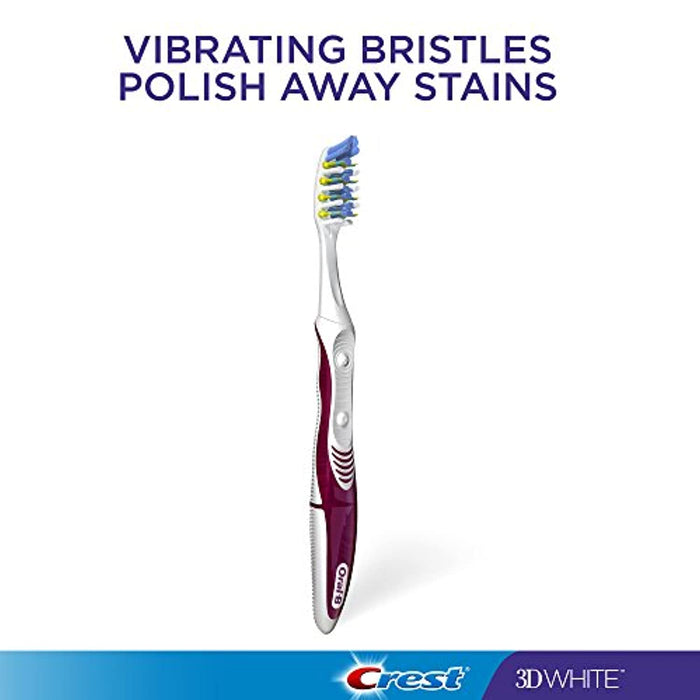 Oral-B Pulsar 3d White Advanced Vivid Soft Toothbrush Twin Pack (Colors May Vary)