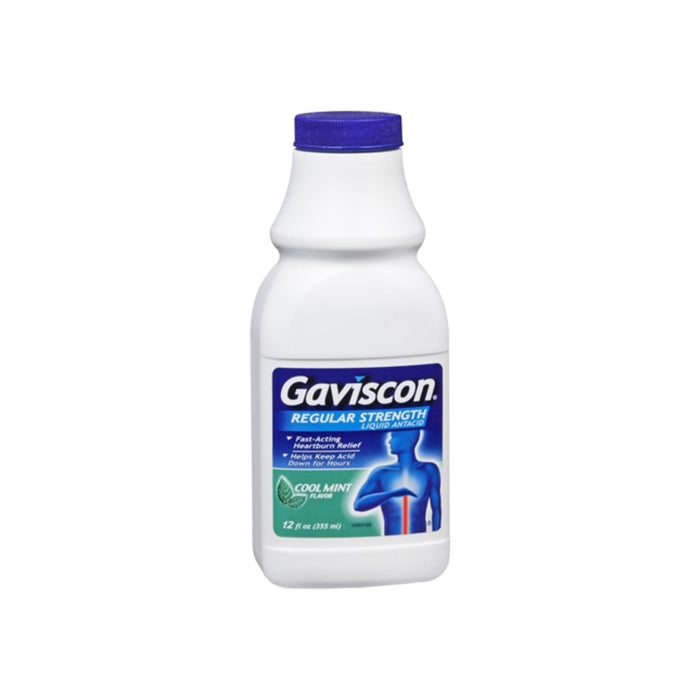 Gaviscon Liquid Regular Strength Cool Mint Flavor 12 oz