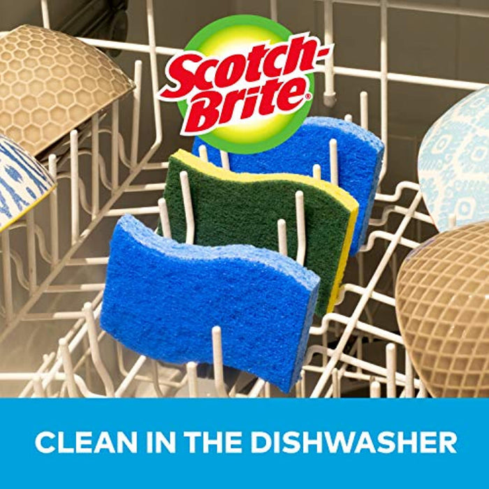 Scotch-Brite Non-Scratch Scrub Sponges, Stands Up to Stuck-on Grime, 6 Scrub Sponges