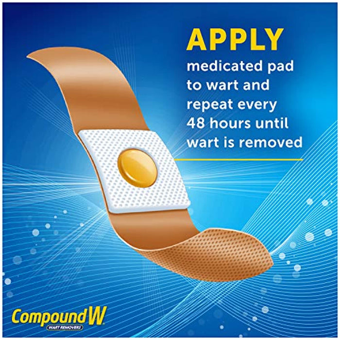 Compound W One Step Pads | Salicylic Acid Wart Remover | 14 Count (Pack of 1) Pads, White