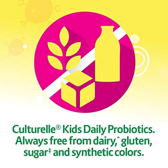 Culturelle Kids Chewable Daily Probiotic for Kids - Natural Berry - Supports Immune, Digestive, and Oral Health - For Age 3+ - Gluten,Dairy,Soy-Free - 30 count