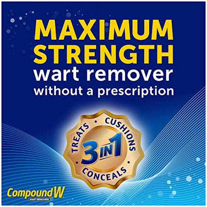 Compound W One Step Pads | Salicylic Acid Wart Remover | 14 Count (Pack of 1) Pads, White