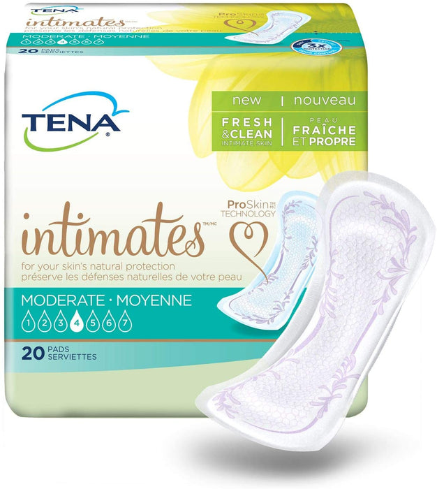 Tena Intimates Moderate Regular Incontinence Pad for Women, 20 Count