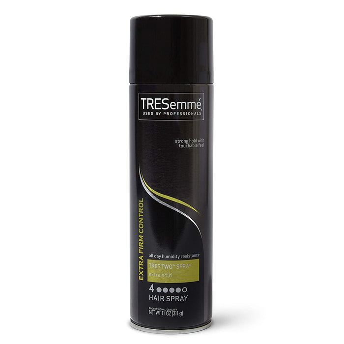 TRESemmé TRES Two Hair Spray for a Frizz-Free Look Extra Hold Anti-Frizz Hairspray With All-Day Humidity Resistance 11 oz (22400640150)