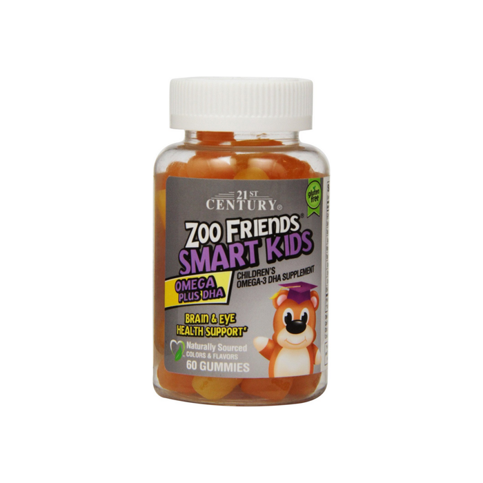 21st Century Zoo Friends Smart Kids Omega Plus DHA Gummies  60 ea