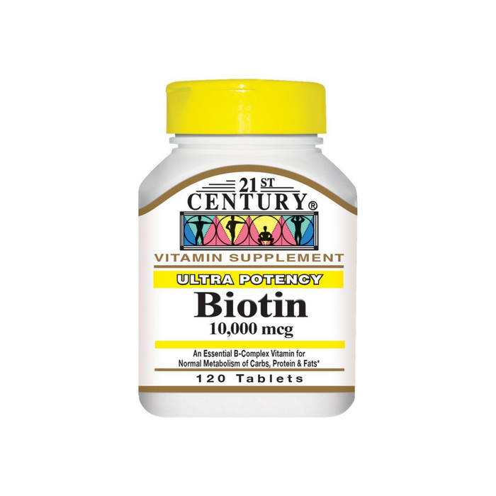 21st Century Ultra Potency 10,000 mcg Biotin Tablets 120 ea