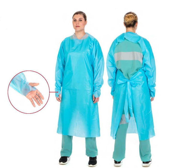 Disposable ISOLATION Gowns Blue