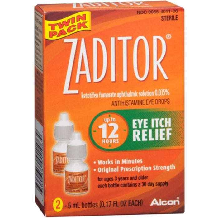 Zaditor Antihistamine Eye Drops Twin Pack 0.34 oz