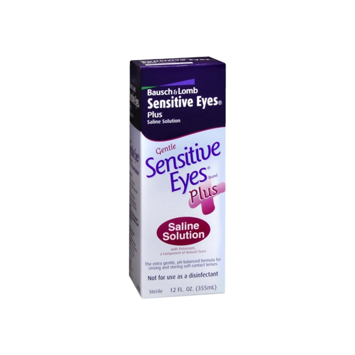 Bausch & Lomb Sensitive Eyes Plus Saline Solution 12 oz