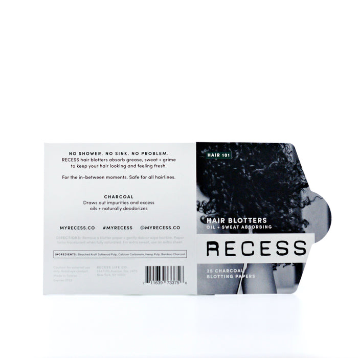 Recess Hair 101: Charcoal Hair Blotters