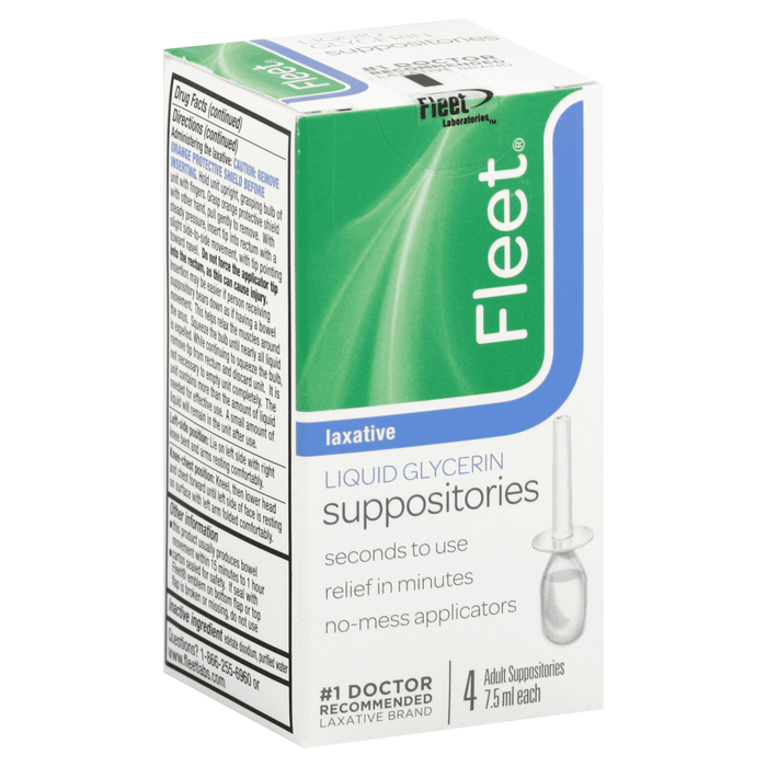 Fleet Liquid Glycerin Suppositories 4 Each