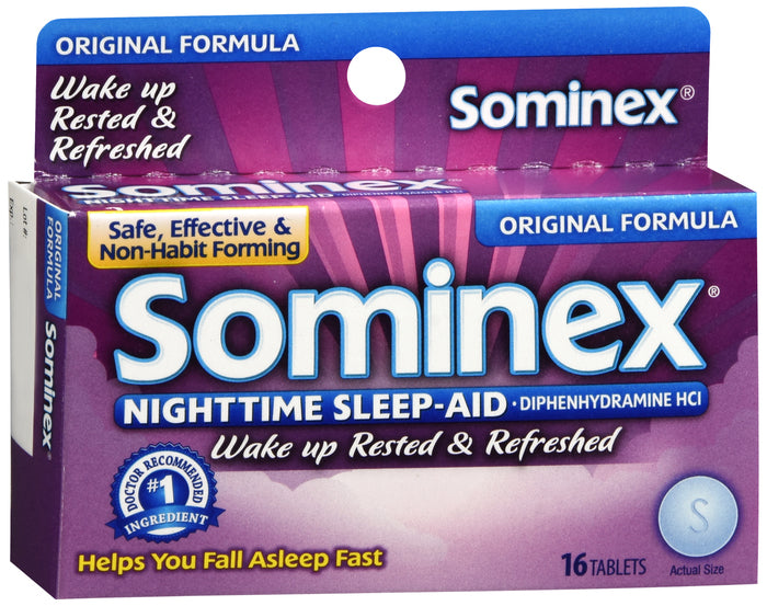 Sominex Original Formula Tablets, 16 ea